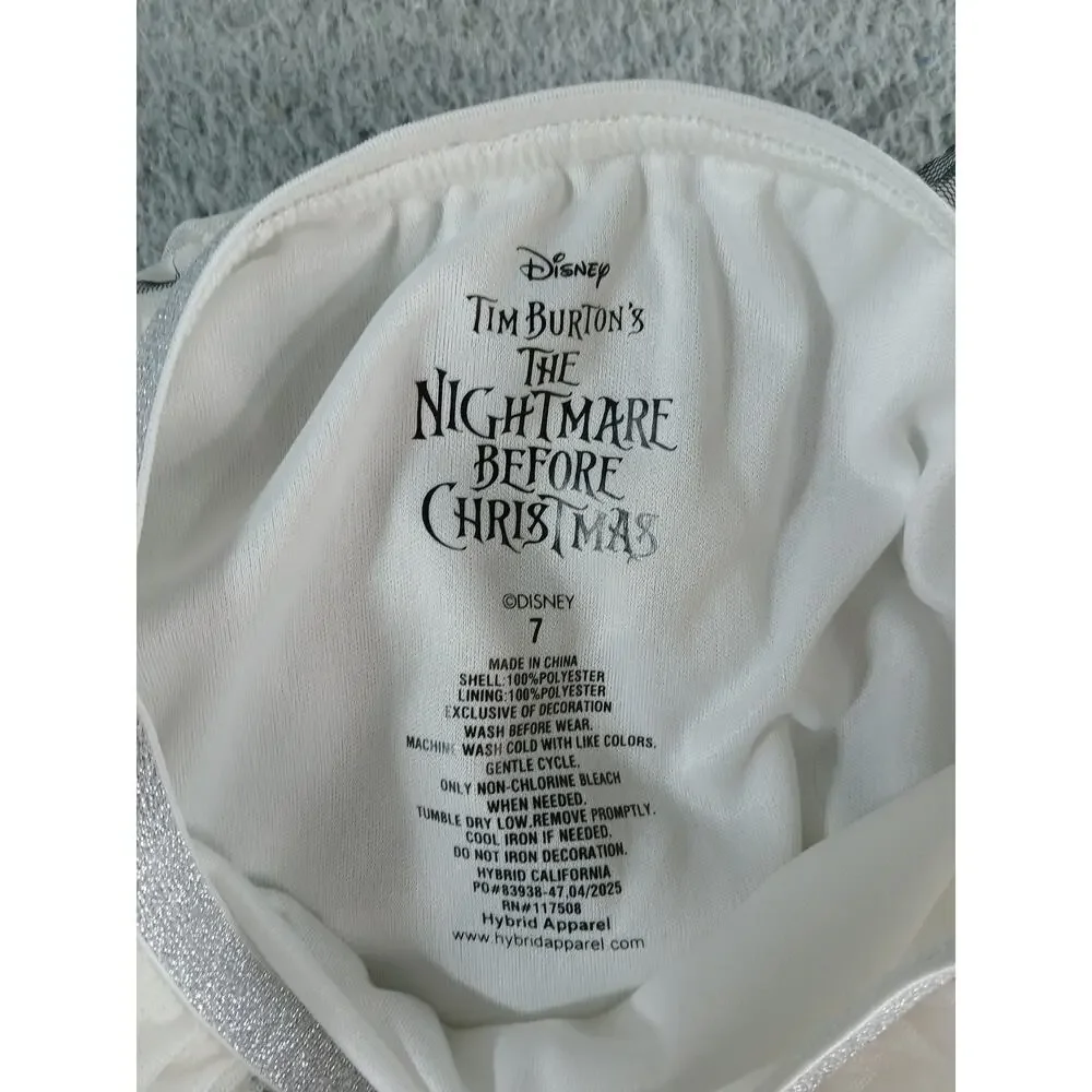Disney Nightmare Before Christmas Girls Skirt Size 7 Bats Halloween Twirl NWT